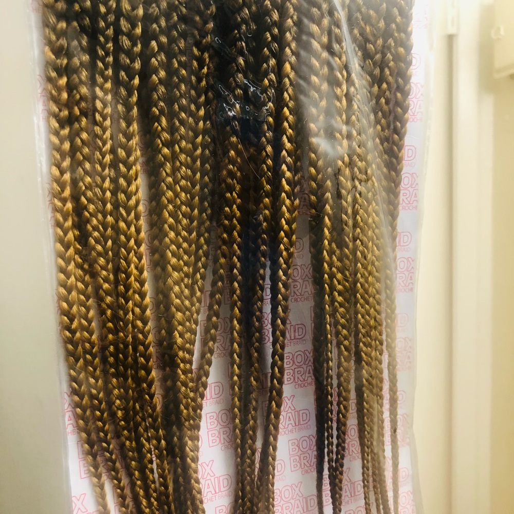 6PK 30 inch Crochet Box Braids! Color 1b/27